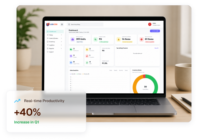 Ubicos Pulse Dashboard Laptop Mockup